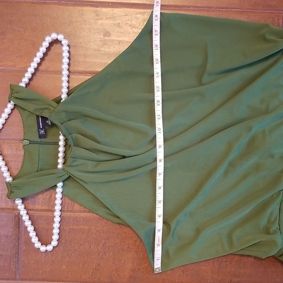 INC Womens Halter Style Green Jumpsuit - Picture 6 of 14